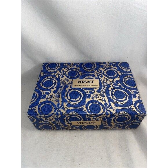 Versace Dylan Blue Pour Package Reseller Empty Box Only Floral Gold Cruise - Picture 1 of 7